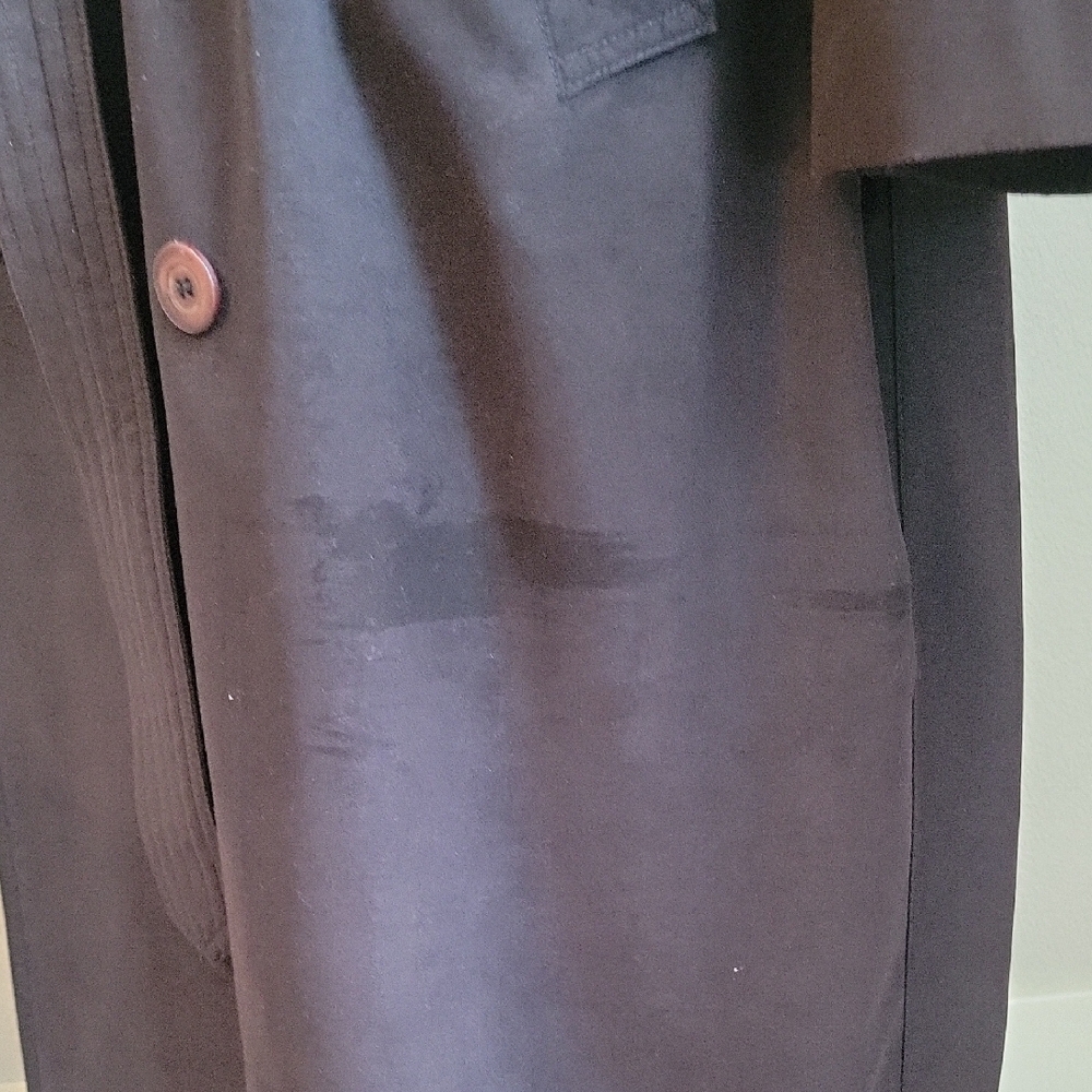 Christian Dior Monsieur 44R Double Lined Black Vintage Trench Coat - Picture 6 of 16